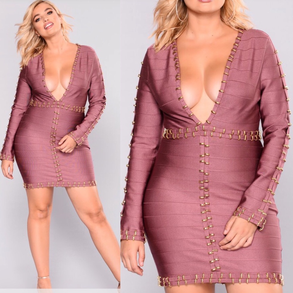 Mauve Bandage Dress